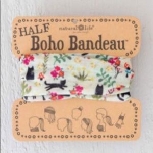 Natural Life Half Boho Headband Bandeau Cats